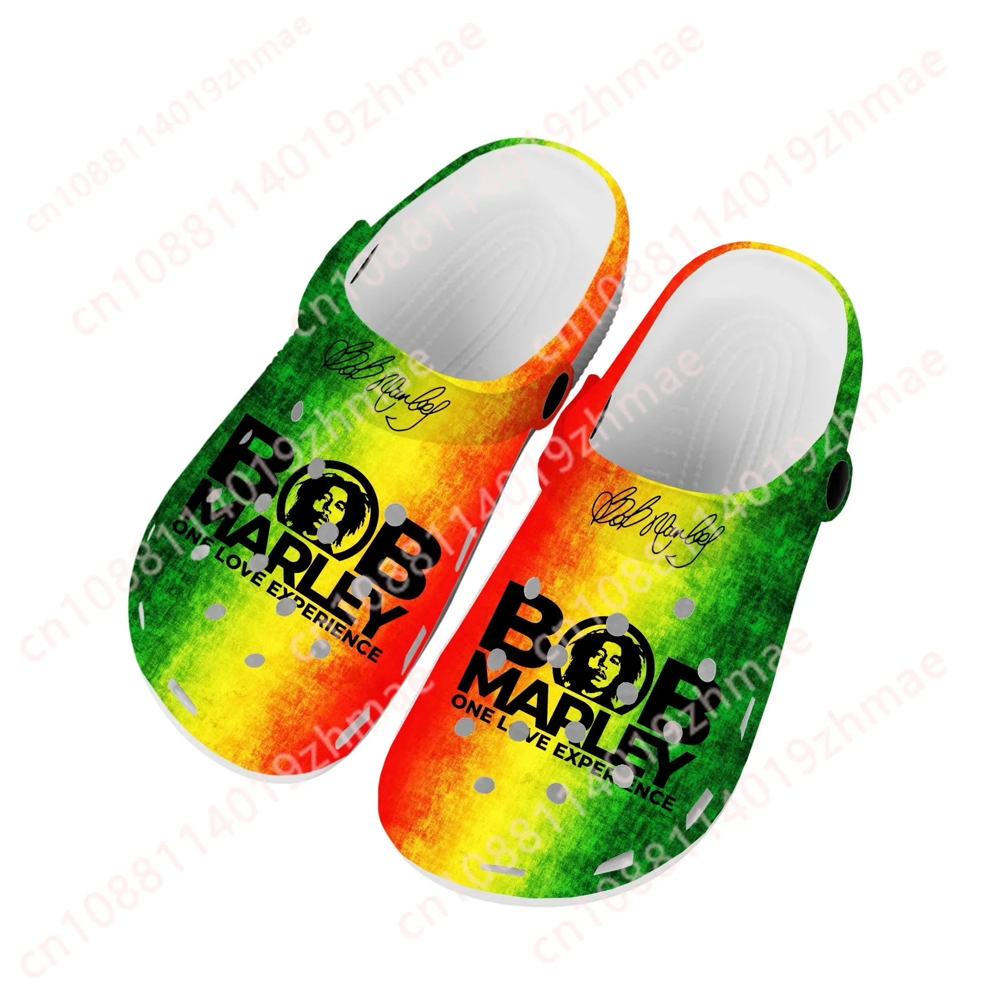 Bob Marley Reggae Rasta Music Singer Домашние сабо Обувь для воды на заказ Мужская женская
