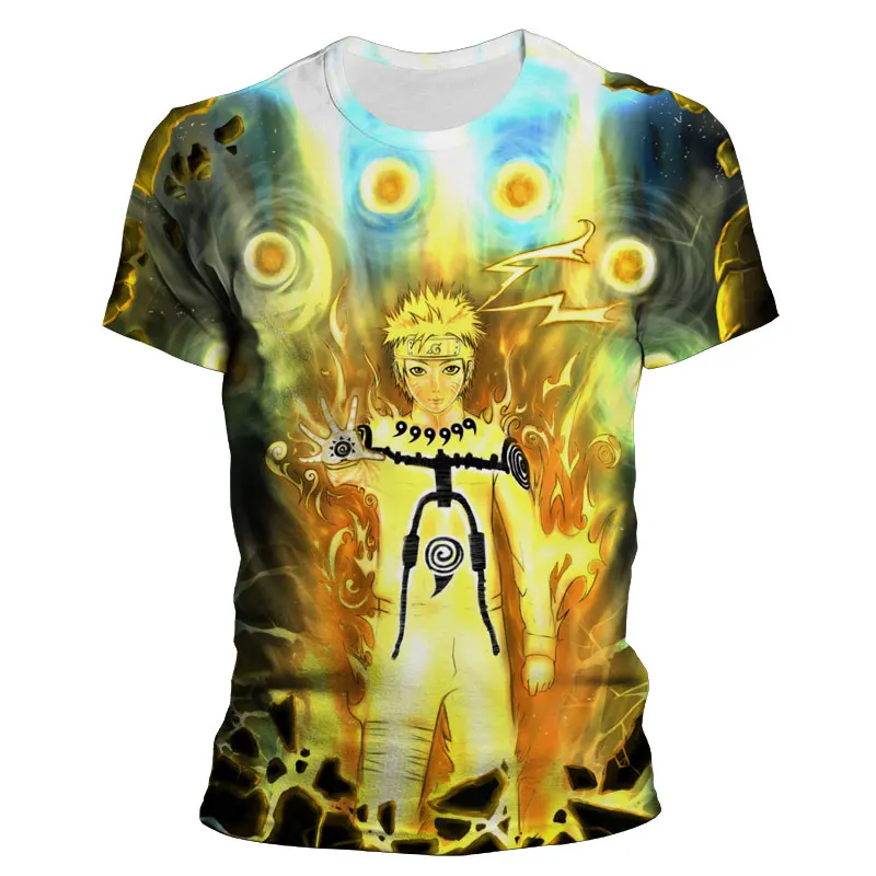 

Naruto Uzumaki T-shirt Men Bandai DIY 3D Print Cartoon Anime Women Oversized T Shirt Summer Harajuku Children Clothes Cool Tees