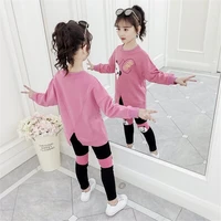 teenager baby kids girl clothes hoodie winter autumn loose tracksuit t shirts leggings pants hip hop 4 5 6 7 8 9 10 11 12 year