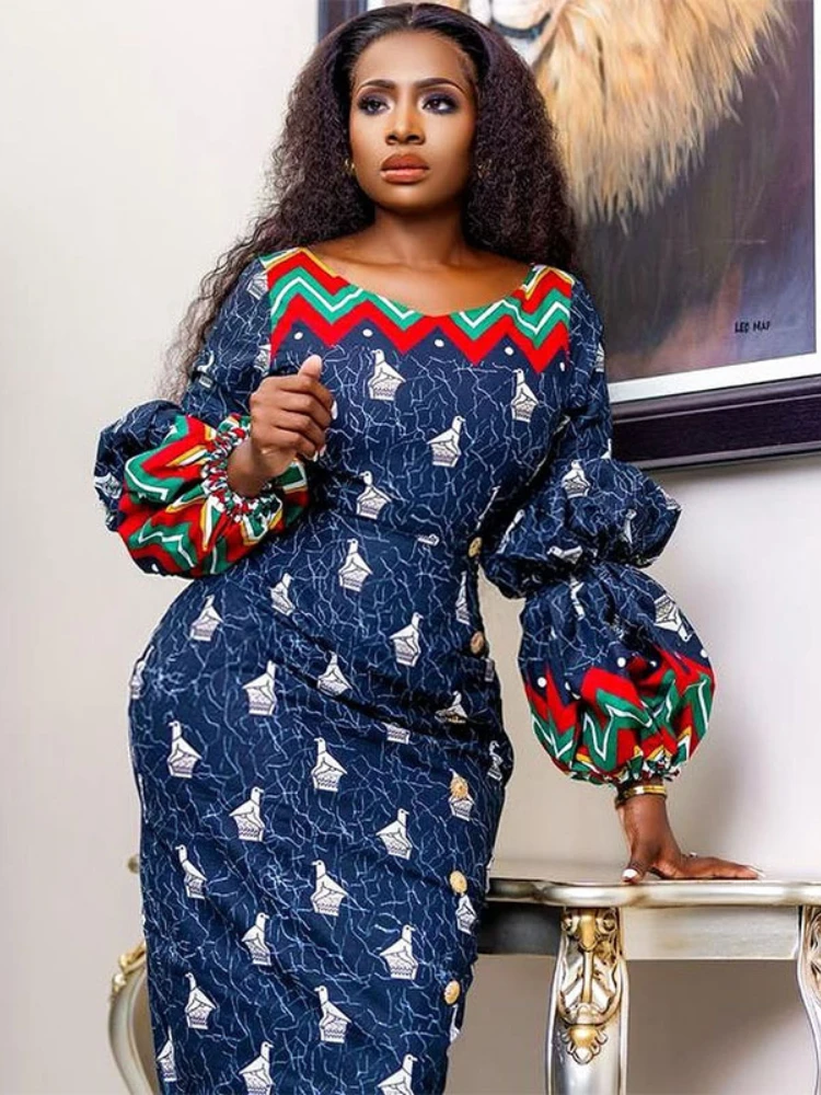 

Falbala O-Neck Boho Floral Printed Dress Slim 2023 Spring Autumn Sexy Cut Out Ruffles Dresses Women Party Office Maxi Vestidos