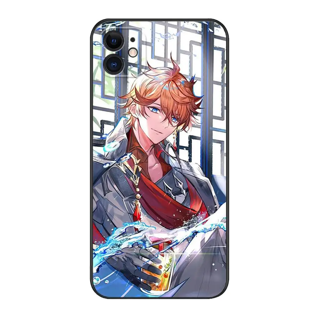 Childe Genshin Impact Luxury Fashion Phone Case for IPhone 14 13 12 11 Pro Max Mini SE XR X XS  Max 8Plus 7plus 6 TPU Soft Cover