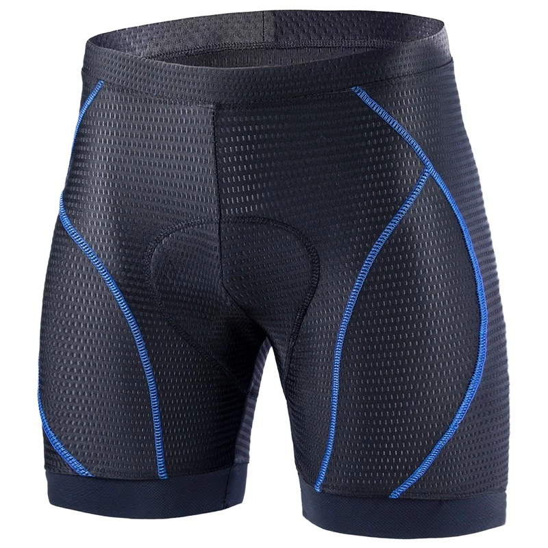 

4D Padded Bike Bicycle Liner Shorts With Anti-Slip Leg Grips For Cycling Club Blue XXL