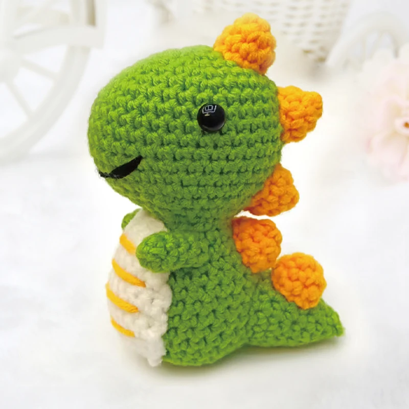 

Unfinished Dinosaur Crochet Kit DIY Crocheting kits For Gift Doll Gift Knitting kits Toy Handmake Kits Acessories