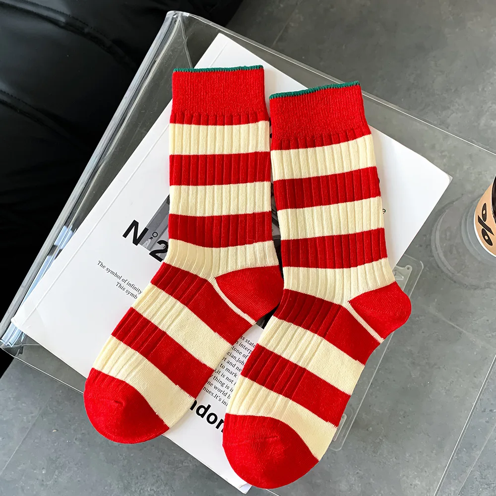 6 Pairs Women Sock Cotton for Autumn Winter Fashion Design 2022 New Arrival Hot Sale
