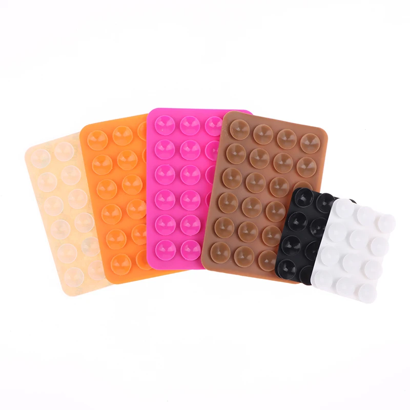 Присоска с клейкой основой из силикона и резины