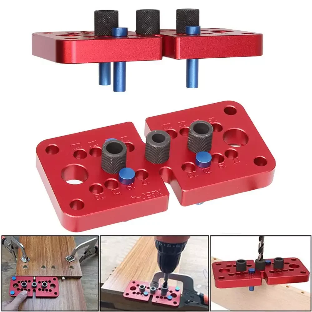 

NEW2023 Doweling Jig Self-centering Vertical Drilling Guide Hole Locator Puncher Tools Pocket Hole Jig Joinery Woodworking Tools