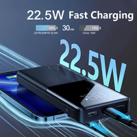 22 5w power bank 30000mah mobile phone charger portable external battery powerbank quick charge for iphone 13 xiaomi poverbank