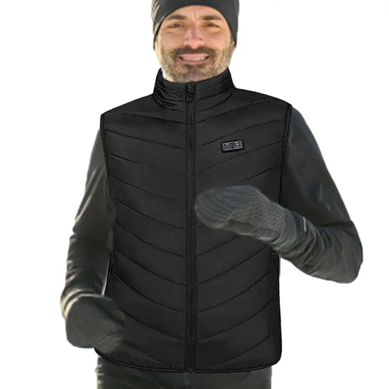 

Heating Vest Mens Lightweight USB Electric Heated Jacket 11 Heated Zones Warm Heated Jacket Vest For Outdoor Hunting Fishing