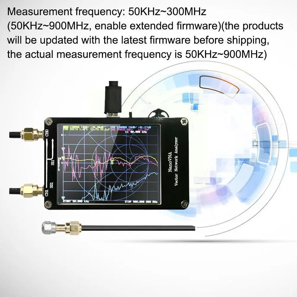 

Shortwave Intermediate Frequency High Frequency Vhf 50khz-900mhz Vector Wave Analyzer R7n5 Uhf Analyzer Network Antenna Sta S6o2