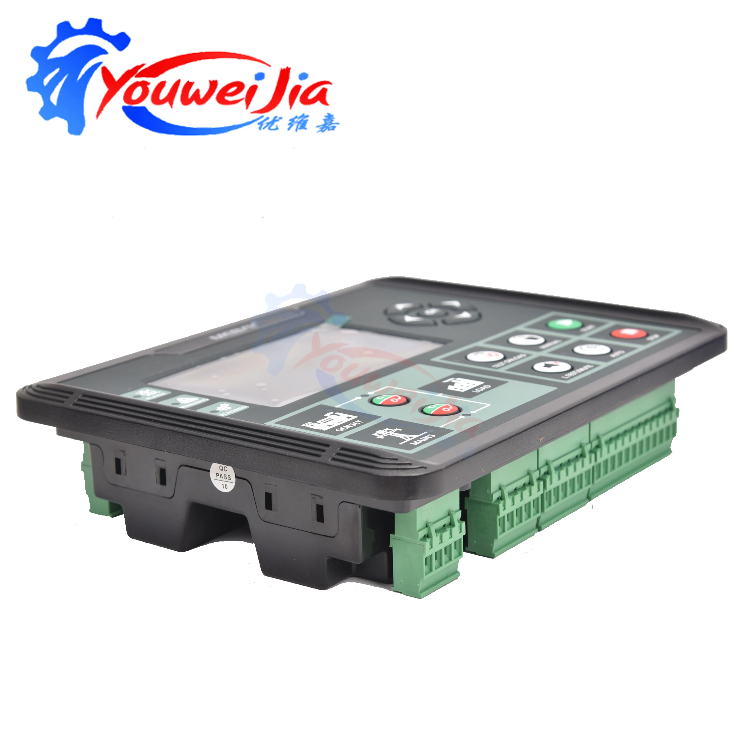 Фото Контроллер генератора DC70D DC72D DC70DR DC72DR MK2 для дизельных генераторов, запасные части, панель управления с ЖК-дисплеем и функцией автозапуска №2
