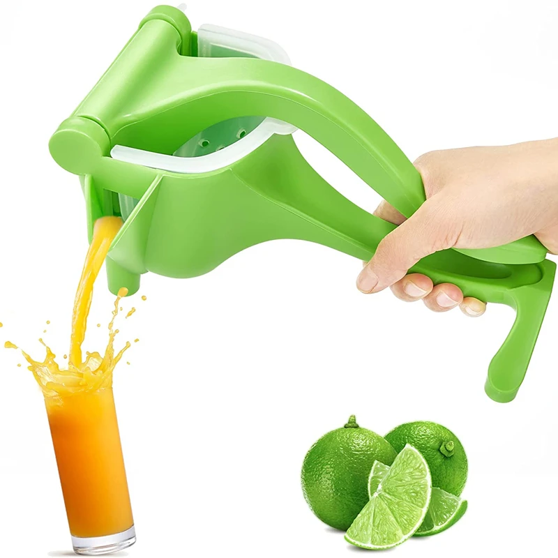 Manual Juicer，ABS Material Citrus Lemon Lime Fruit Simple Handheld Squeezer with Seed Catcher and Pour Spout，Kitchen Tool