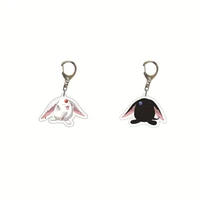 anime key chain mokona men key chain for women key ring acrylic pendant kawaii key holder bag accesorios japan cos unisex gift