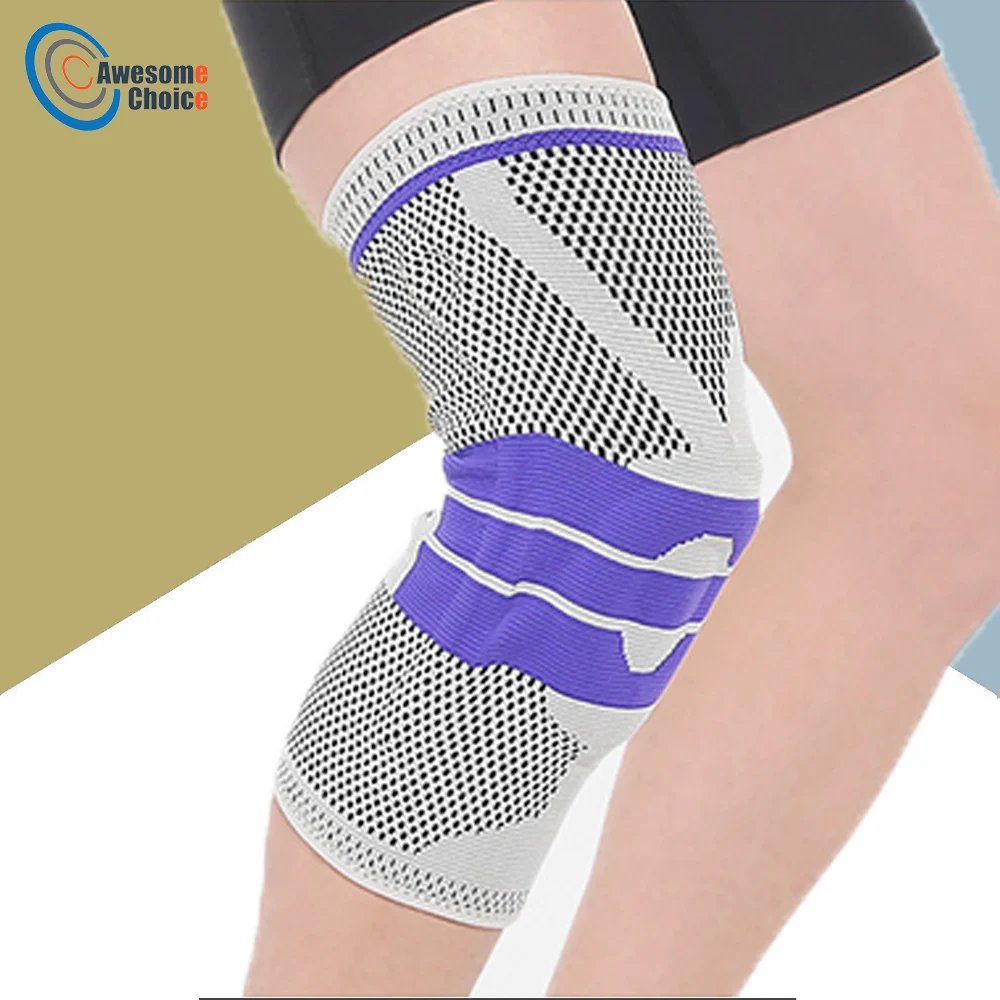 

Basketball Running Silicone Padded Knee Pad Support Brace Patella Protector Strong Compression Protection Sport Pads