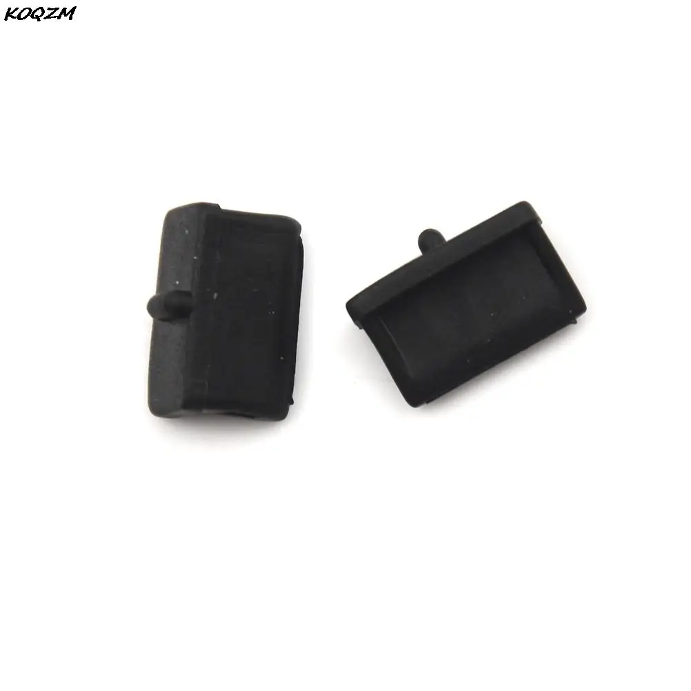 5 шт./20 шт. Черная мягкая пластиковая крышка для USB-порта пылезащитная женского