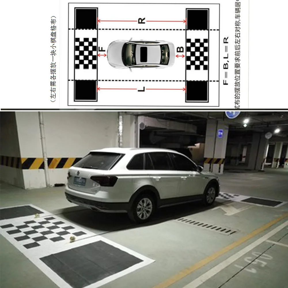4 4*1 2 м/1 6*1 м 2D 3D Автомобильная камера коррекция Калибровочная ткань для 360