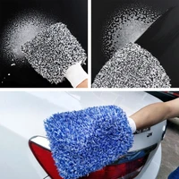 high density washing brush super absorbancy soft car sponge glove microfiber wash tool auto cleaning