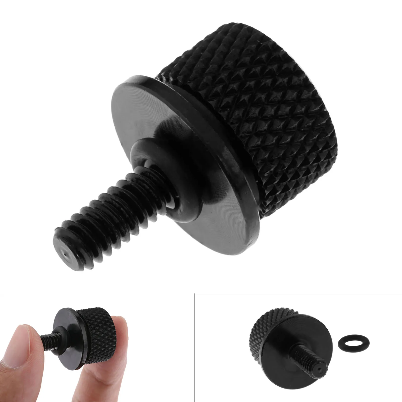 1 шт. Черная задняя болтовая гайка из алюминия подходит для мотоциклов Sportster Wide Glide Street Bob 1996-2017 аксессуары.