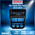 Автомобильный мультимедийный видеоплеер для Toyota Vios Yaris 2018, 2019, 2din, 10,25, Android, аудио, FM, BT, GPS-навигация, головное устройство