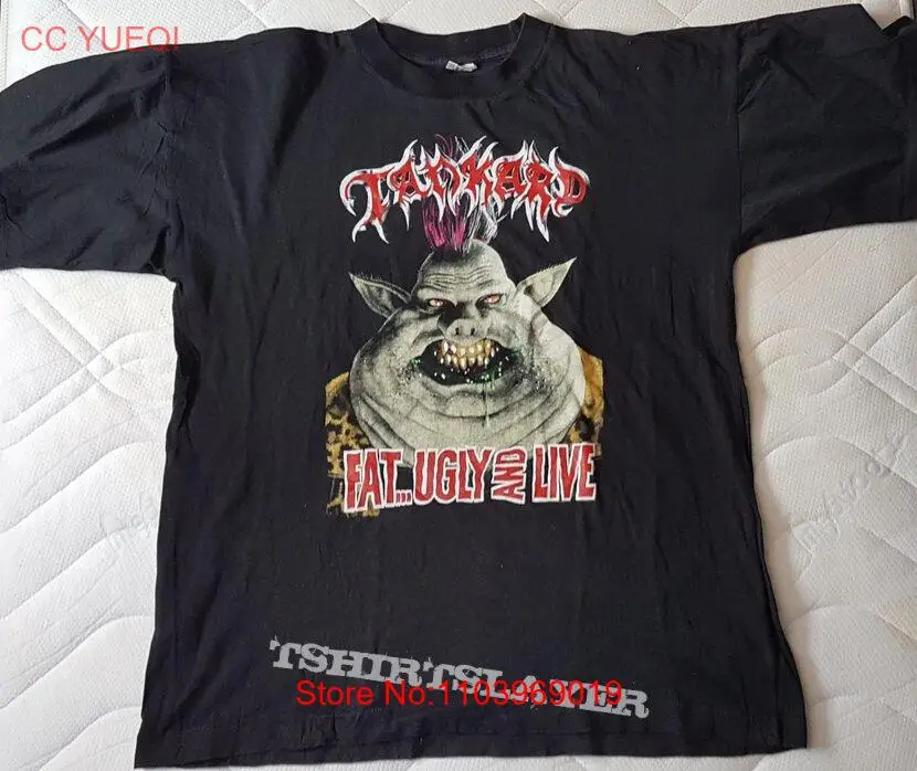 Черная хлопковая Футболка Tankard Band в стиле унисекс модель RM838