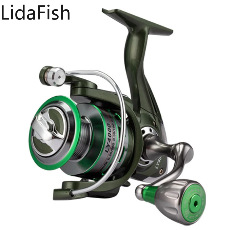 

Lidafish Fishing Reel Metal Spool 5.2:1/4.7:1 Gear Ratio Carp Fishing Reel 1000-7000 Series Spinning Wheel Fishing Coil