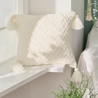 knitting cushion padding for cushions wool tassels creativity pillow covers decorative cushions for elegant sofa home decoration