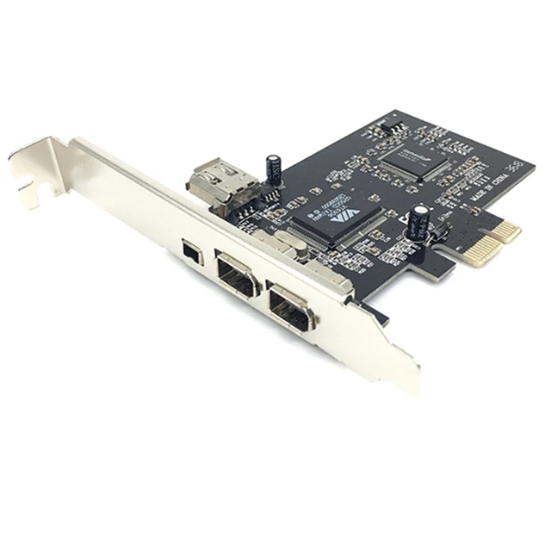 PCI-E 1X IEEE 1394A 4 порта (3 + 1) Firewire адаптер для настольного ПК A06 21 запасные части