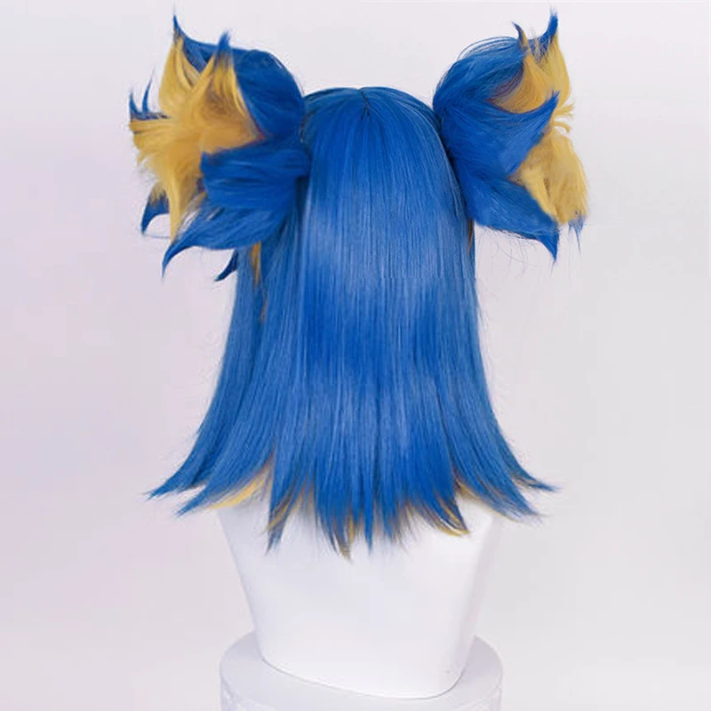 Парик неоновый для косплея Game Valorant термостойкие синтетические волосы с