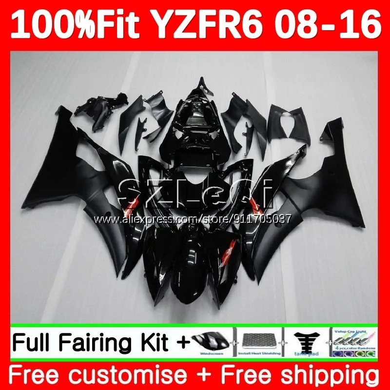 

Глянцевый черный корпус для YAMAHA YZF-R6 YZF600 YZF R6 600 R 6 CC YZFR6 08 09 10 11 12 2013 2014 2015 2016 обтекатель 125LQ.2