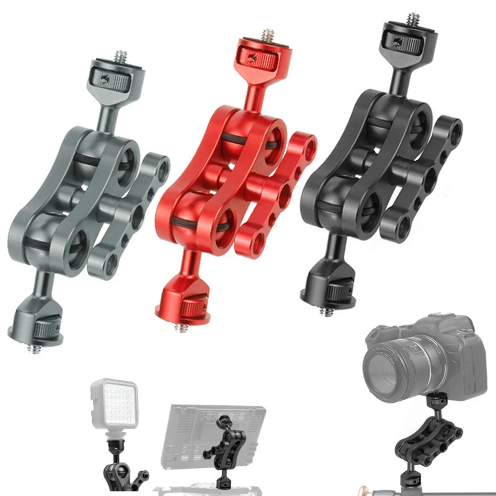 

Кронштейн для камеры SLR Универсальный волшебный Кронштейн PTZ странные руки горячие ботинки двойная шаровая Головка