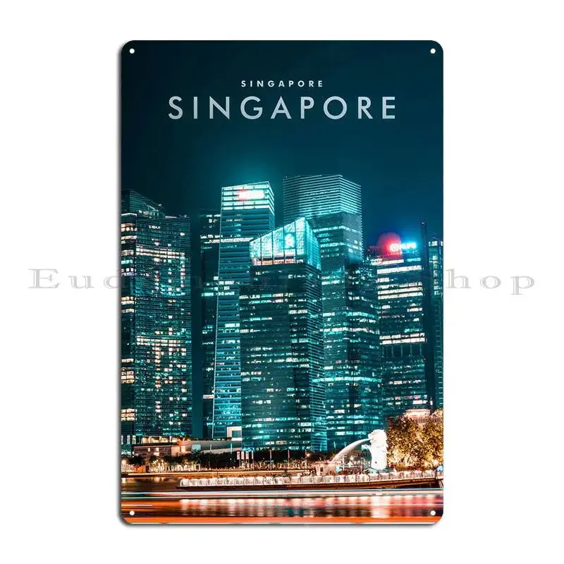 Металлическая табличка Singapore Skyview