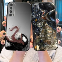 marvel venom phone case for huawei p smart z 2019 2021 p20 p20 lite pro p30 lite pro p40 p40 lite 5g black back soft