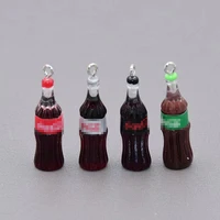 10pcs 936mm 3d simulation coke miniature figurine resin craft pendant for earrings jewelry making diy accessories