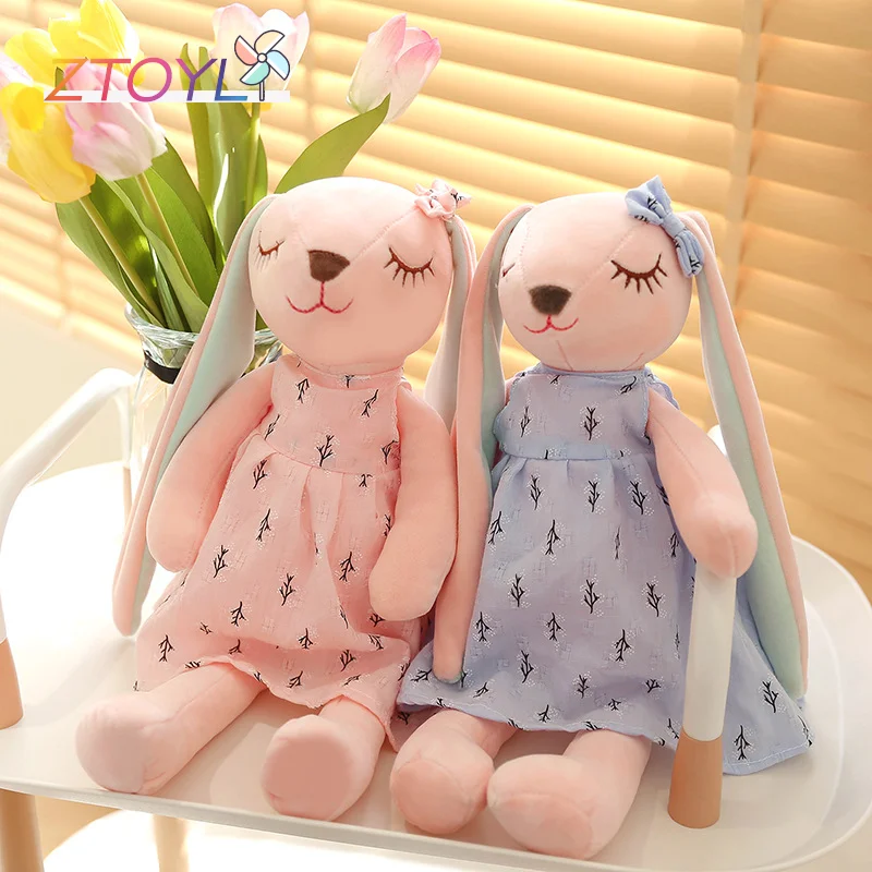 

Cartoon Rabbit Plush Toys Cute Long Ears Bunny Doll For Children Soft Plush Stuffed Animal Appease Sleeping Toys Home Decoration