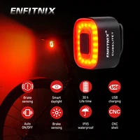 enfitnix cubelite ii bike light led ip5 waterproof usb charging taillight cycling flashlight auto brake sensing smart rear light