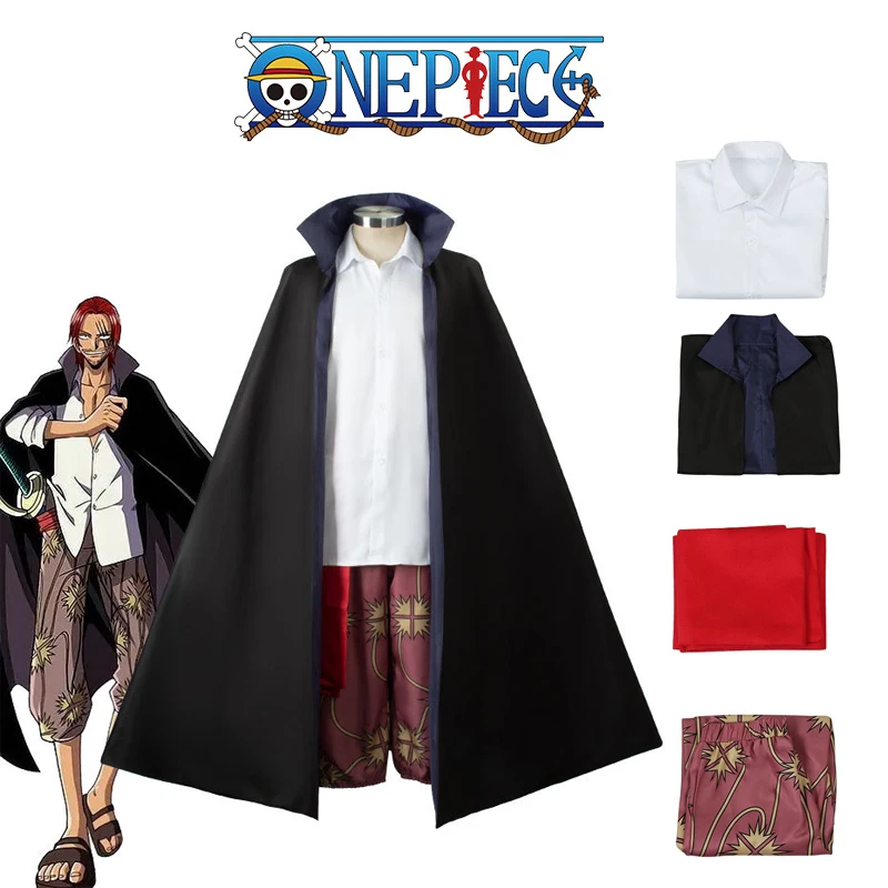 

One Piece Cosplay Shanks Costume Anime Clothing Halloween Party Carnival Performance ACGN Shows Exhibition Pirates Luffy