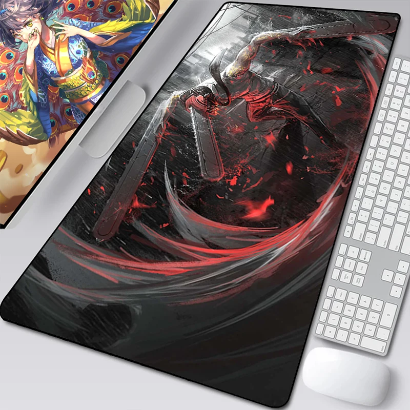 

Extended Pad Gaming Mouse Mat Mause Chainsaw Man Pc Accessories Pads Keyboard Mousepad Gamer Mausepad Xxl Non-slip Deskmat Anime