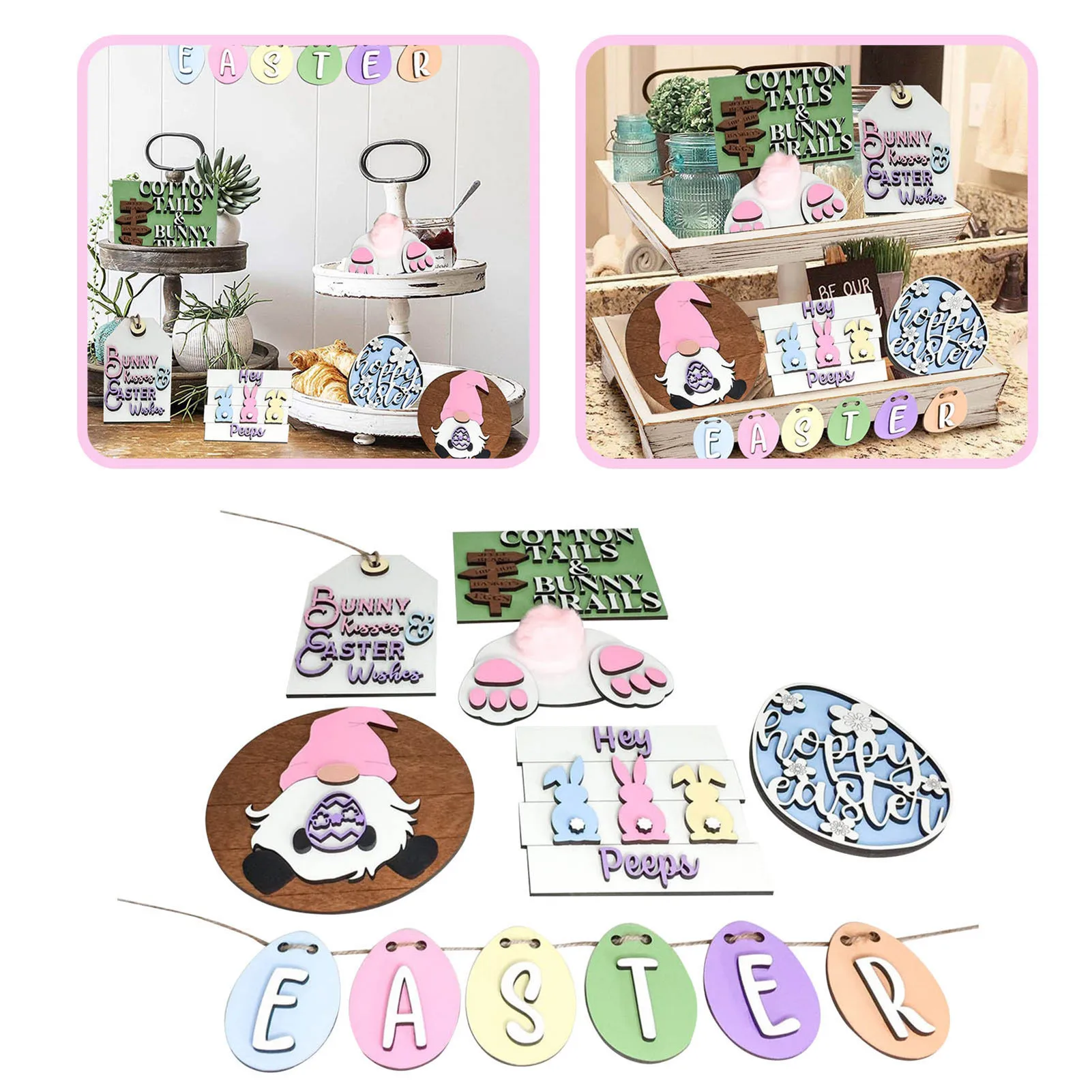 

Tiered Tray Decor Easter Petaled Flower Patterns Printing Decoration Shapes Festival Desserts Sugarcraft Fondant Making Diy