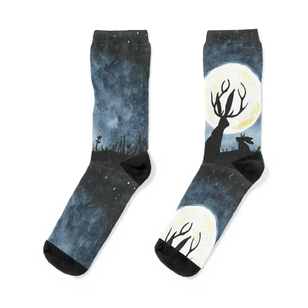 Jackalope Moon Socks зимние спортивные чулки носки для женщин и мужчин