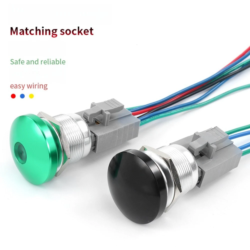 16/19/22 мм грибовидная головка IP65 водонепроницаемый кнопочный переключатель с