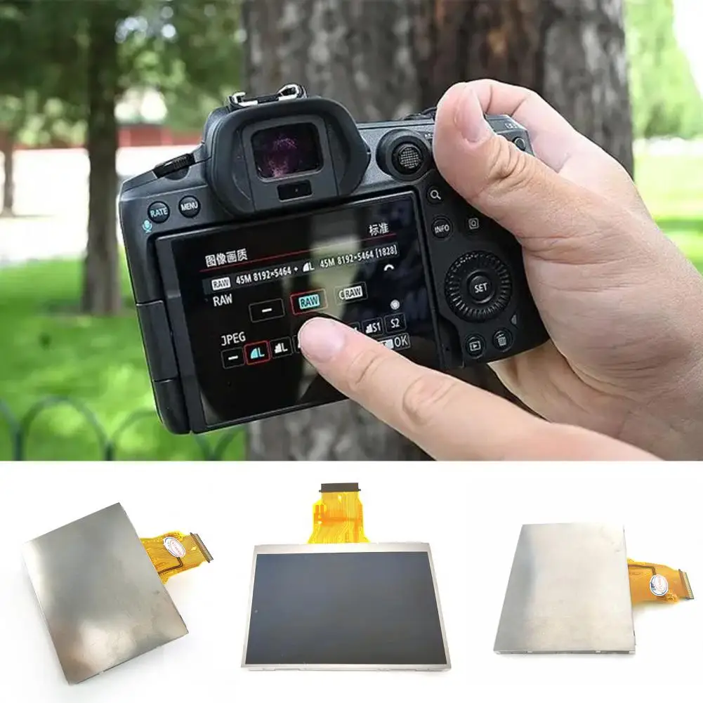 

Replaceable with Backlight Digital Camera LCD Display Screen Repair Replacement