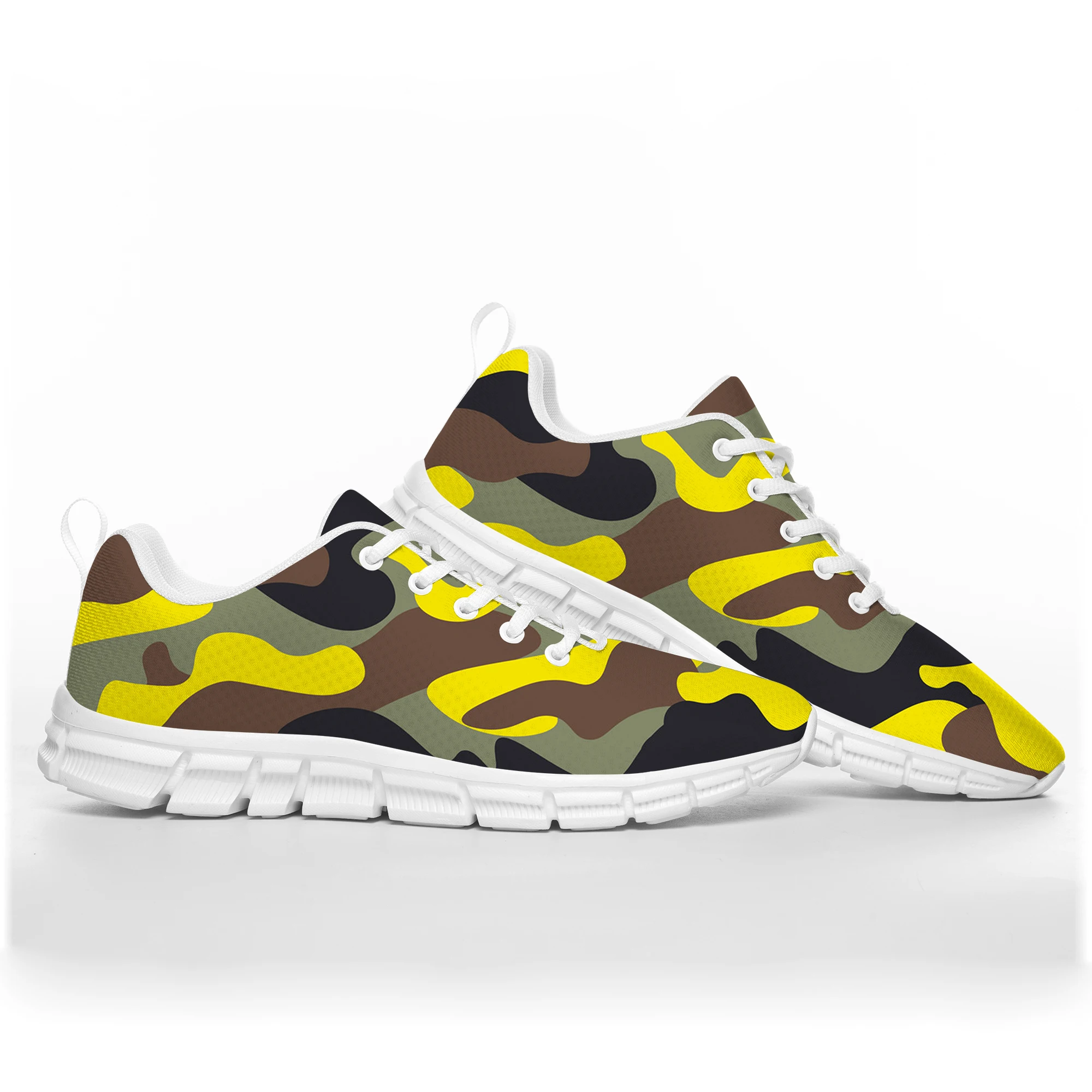 

Hot Camo Yellow Sports Shoes Mens Womens Teenager Kids Children Sneakers Army Camouflage Casual Custom High Quality Couple Shoes