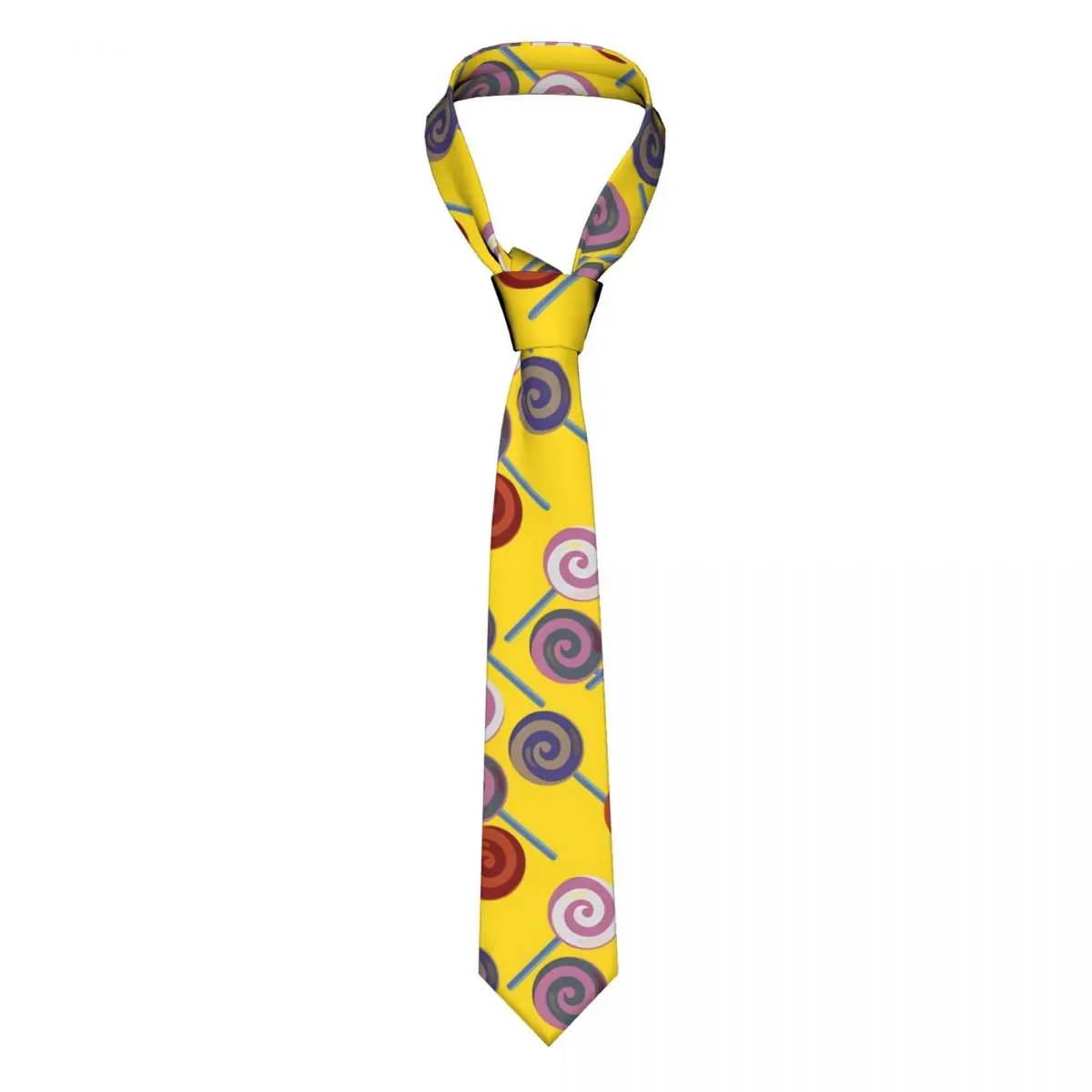 

Candy Pattern Tie Lollies For Man Fashion Neck Ties Gift Shirt Business Polyester Silk Cravat