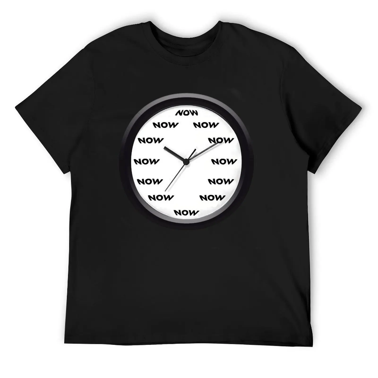 Футболка NOW CLOCK футболка с короткими рукавами мужская одежда большого размера