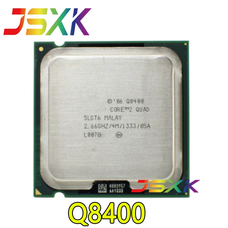 Для Q8400 оригинальный процессор intel cpu core2 quad q8400 ЦП/2,66 ГГц/lga775/4 МБ кэш/четырехъядерный/fsb 1333 Бесплатная доставка