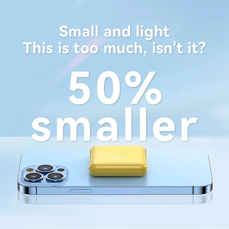 Xiaomi Mini 50000 мАч Magsafe Power Bank Быстрая зарядка Магнитный беспроводной внешний