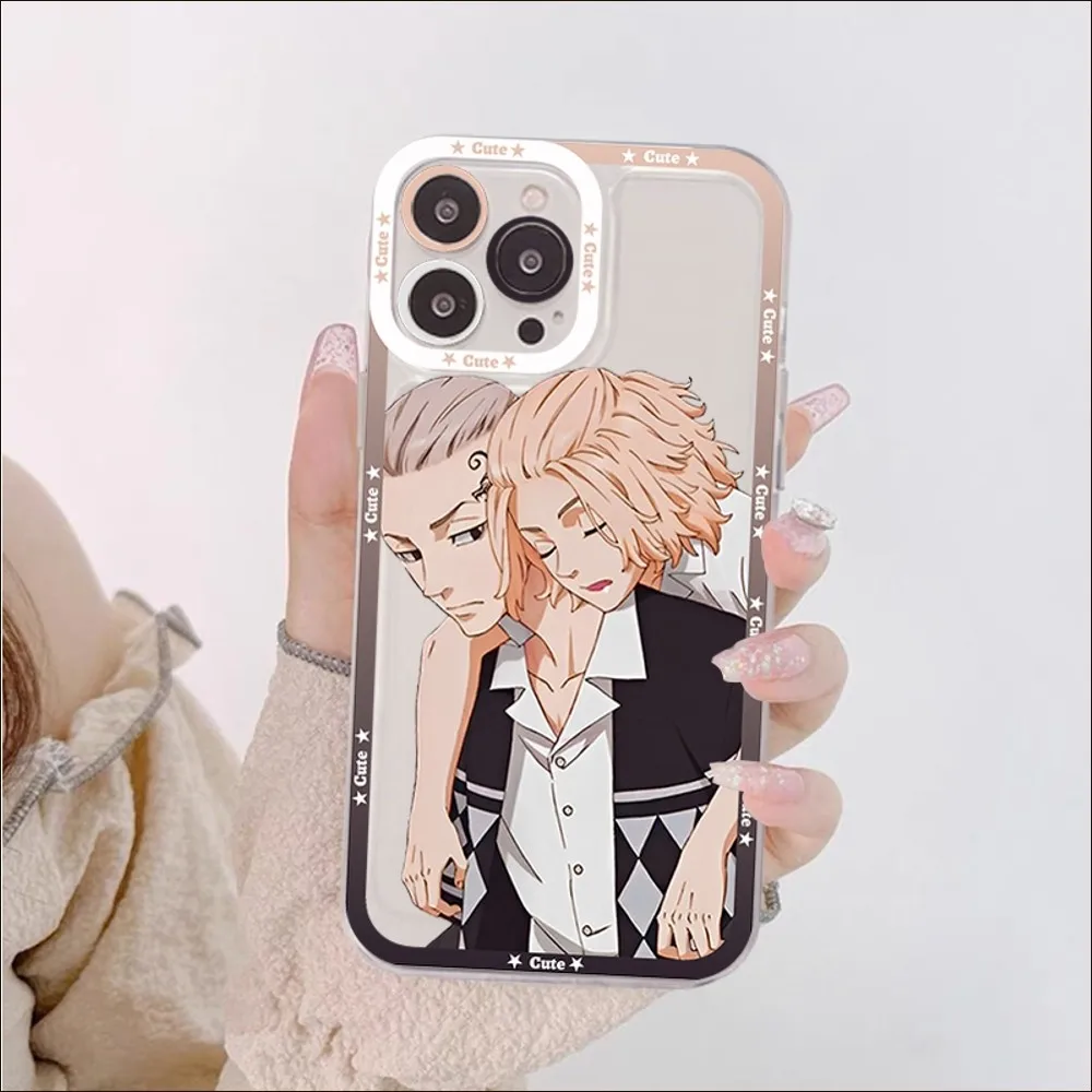 Tokyo Revengers Anime Phone Case For IPhone 13 14 Pro Max XS XR 12 11 Pro 13 Mini 6 7 8 Plus Soft Clear Back Cover