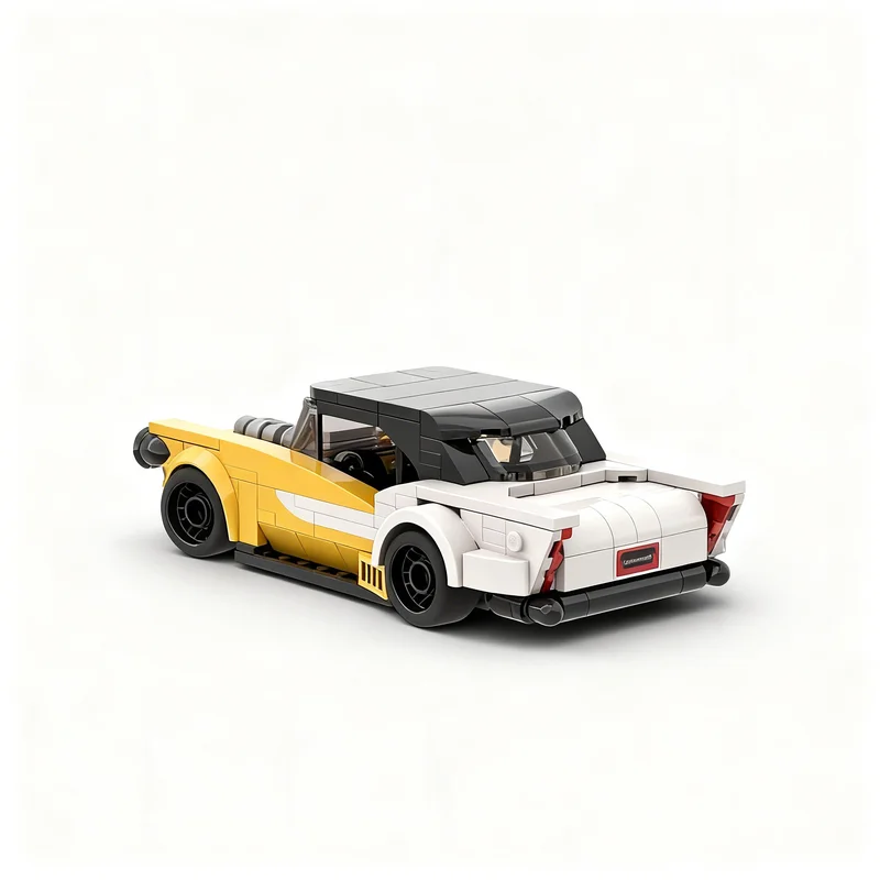 Фото 301 деталь MOC: Конструктор Chevrolet Bel Air City Champions, модель для сборки, рождественский подарок, DIY-набор для конструирования из кирпичиков №2