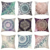 2022 hot abstract mandala cushion cover indian colorful boho pillow case ornamental pillows for living room luxury cover 45x45