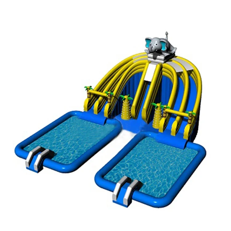 -12 НОВЫЙ дизайн надувного аквапарка коммерческого класса на земле