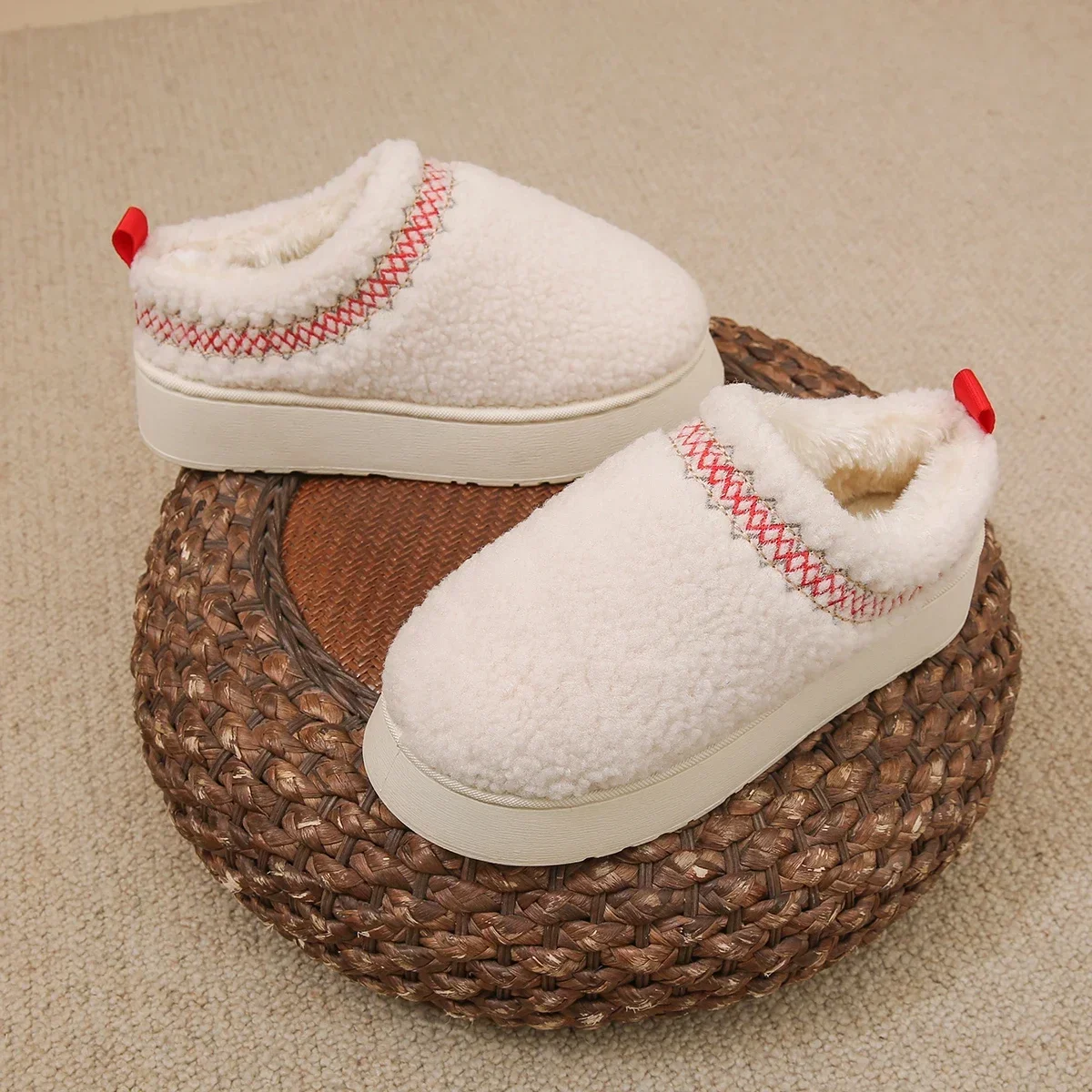 Ботильоны женские на меху плюшевые размер 35 - 43 цвет в ассортименте